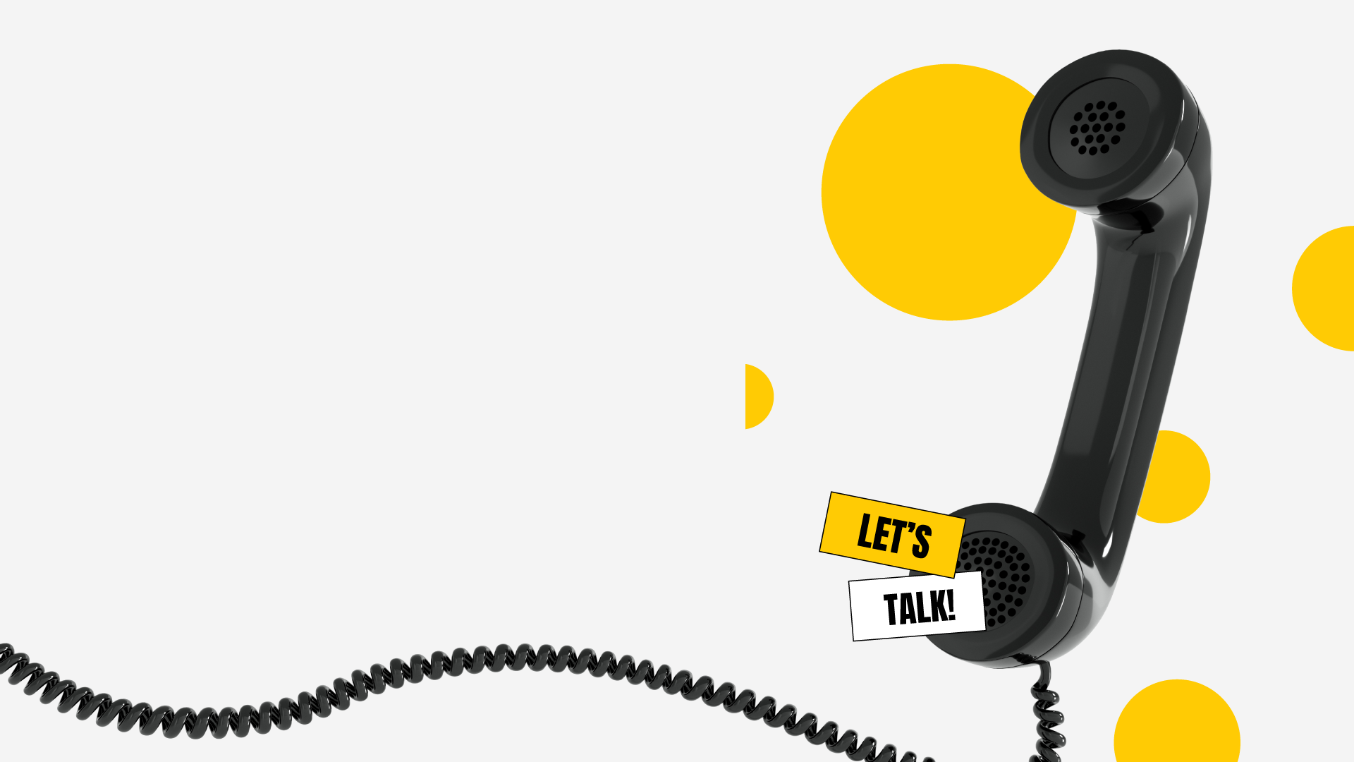 Retro telephone handset with a coiled cord